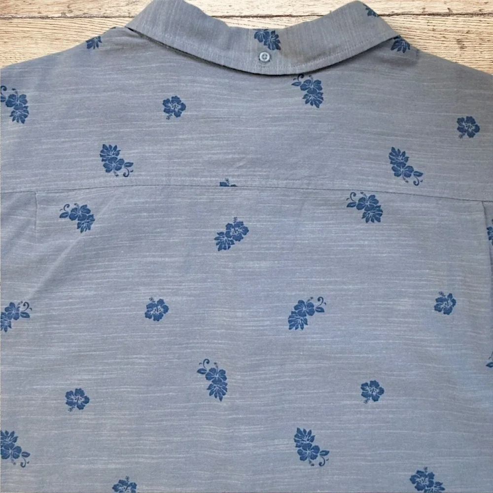 Hurley Mens One and Only Lido Stretch Short Sleeve Shirt NWT - XXL - Blue - Picture 7 of 10